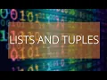 6 CHAPTER 5 - LISTS AND TUPLES