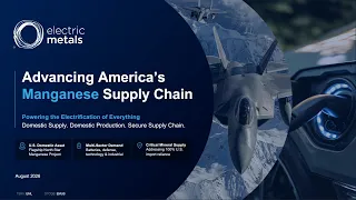 Electric Metals USA Limited OTCQB EMUS TSXV EML Virtual Investor Conferences