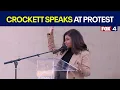 Lagu Rep. Jasmine Crockett speaks at Not My Presidents Day protest