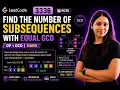 LeetCode 3336 Find the Number of Subsequences With Equal GCD Java DP GCD Hard Explained