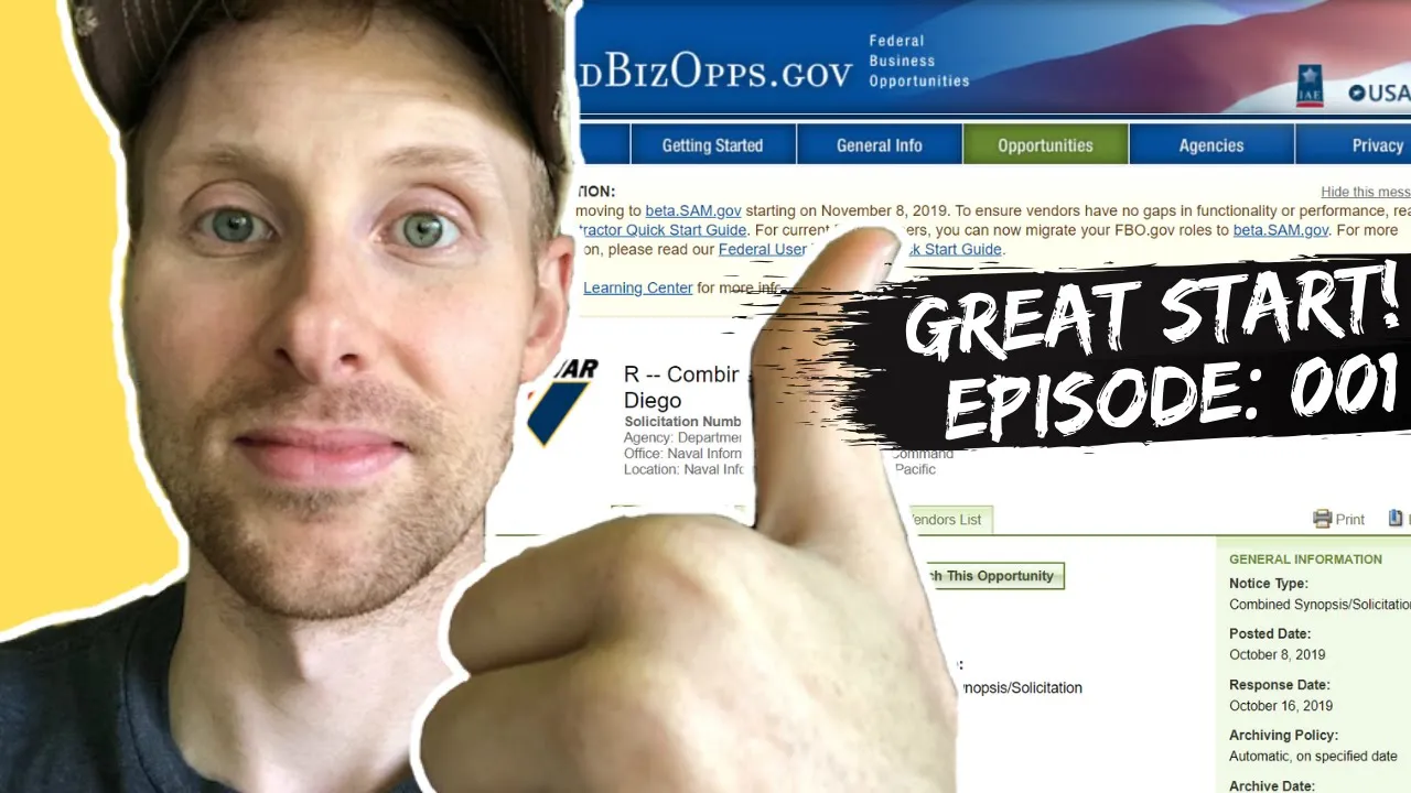 How to read & respond to a Government Contract Solicitation (RFP) from Fed Biz Opps | Episode 001