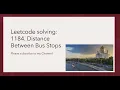 Leetcode solving 1184 Distance Between Bus Stops
