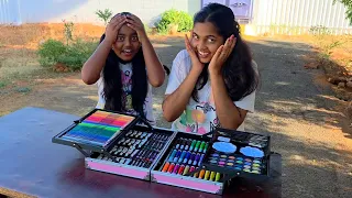 Unicorn 🦄 Drawing kit for Kids 😱 Diyaishwarya | UNBOXING I DIY 