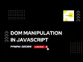 DOM manipulation with vanilla JavaScript