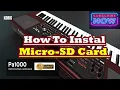 How To Install Micro SD Card In Korg PA Series 1000/700/600