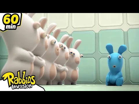 Download MP3 Rabbids' experiments | RABBIDS INVASION | 1H New compilation | Cartoon for Kids