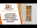 Maximize Space With Recessed Linen Cabinet Design Bath Kitchen Gallery