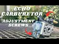 How To Adjust ECHO 2 Cycle Carburetor