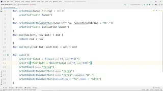 Kotlin Basics - Functions with Default Parameter and Named Argument