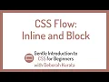 CSS Flow Inline and Block Clip 17 Gentle Introduction to CSS for Beginners