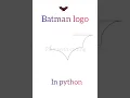 Batman logo in python turtle