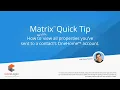 Matrix Quick Tip - View All Properties You ve Sent To A Contact s OneHome Account