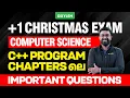 Plus One Christmas Exam Computer Science - Output Questions In C Xylem Plus One