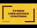 Python - User-Defined Functions