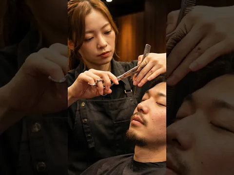 😴(ASMR) This Japanese Barber Knows How to Make a Haircut Feel Like Therapy