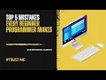 Top 5 Mistakes Every Beginner Programmer Makes Avoid These to Learn Faster