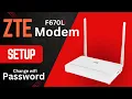 ZTE Router How To Configuration How To Configure ZTE Modem Change ZTE Router WIFi Password