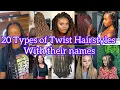 20 Types Of Twist Hairstyles With Their Names