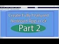 How to create a fully featured notepad Part 2 Text Editor App in c