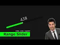 How To Make Range Slider Using HTML and CSS Create Slider Selector For HTML CSS Website