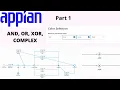 XOR AND OR and COMPLEX gateway Part 1 Appian Tutorial
