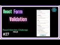 React Form Validation - React Interview Challenge
