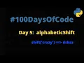 Day 5 Shift Letter in the English Alphabet