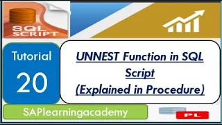 SQL Script T20 - What is UNNEST Function in SQL Script How to use UNNEST Function in Procedure
