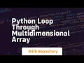 python loop through multidimensional array