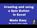 How to Create a Spin Button in Excel Excel Form Controls Tutorial for Interactive Spreadsheets