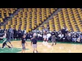 My seats at the Boston Celtics game part 2 Featuring Patrick Ewing and Kelly Olynick