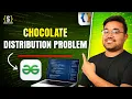 Chocolate distribution problem sliding window java dsa gfg