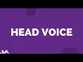 Head Voice Vocal Exercise on E