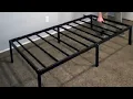Twin Bed Frames Metal Platform Twin Size Bed Frame 14 Inch Max 2000lbs assemble