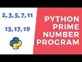 Python Program to Check Number is Prime Number or Not