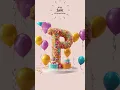 Birt ay Cake Letters Alphabet clipart PNG for birt ay parties ABC letters 3d