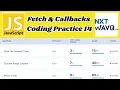 Fetch Callbacks Coding Practice 14 JavaScript NxtWave CCBP 4 0