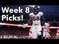 NFL Football Week 8 WEEK EIGHT PICKS ALL GAMES Predictions Discussion Debate