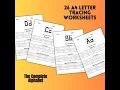Our letter tracing worksheets instant download print - The letters of the alphabet A-Z