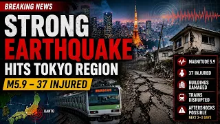 BREAKING NEWS  Strong M5.9 Earthquake Hits Tokyo | 37 Injured | Aftershocks Expected