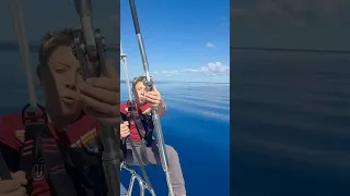 Dad Let Go Too Soon 😳 #boatlife #sailingfamily #familyadventure