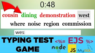 Build A Speed Typing Game With NodeJS - Tutorial