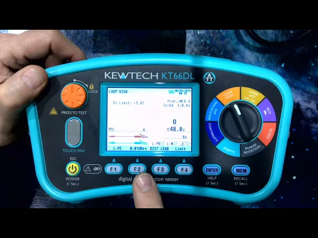 Thumbnail for KEWTECH KT66DL Advanced Multifunction Tester Video