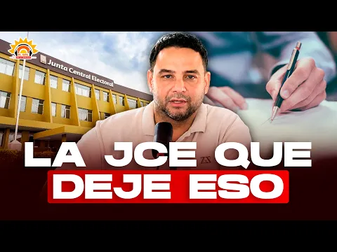 Manuel Cruz: La JCE que deje eso