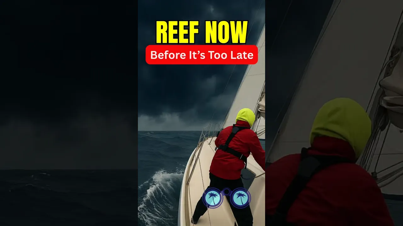 Sail Reefing 101  #sailingtips #beginnersailing #sailingwithcoconuts