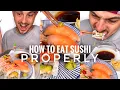 Download Lagu How to eat sushi properly -from Japanese sushimasters🍣do you mix wasabi and soysauce?😁|CHEFKOUDY