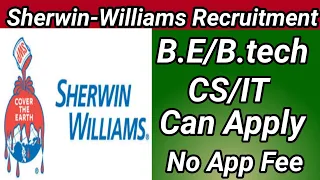 Sherwin Williams Recruitment for IT Analyst tech can apply