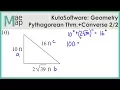 KutaSoftware Geometry - The Pythagorean Theorem And Its Converse Part 2