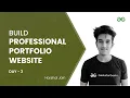 Build a Professional Portfolio Website using Next js and Firebase Day-3