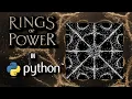 Generating The Rings of Power Theme in Python 2D Random Walk